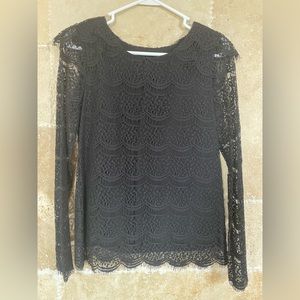 Marissa Webb black lace top